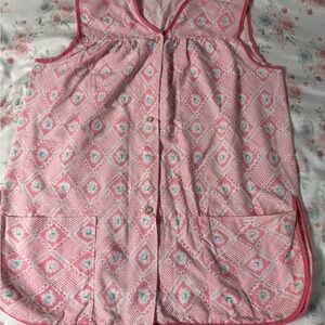 Artisan Creation Pink Patterned Sleeveless Top‎ size M